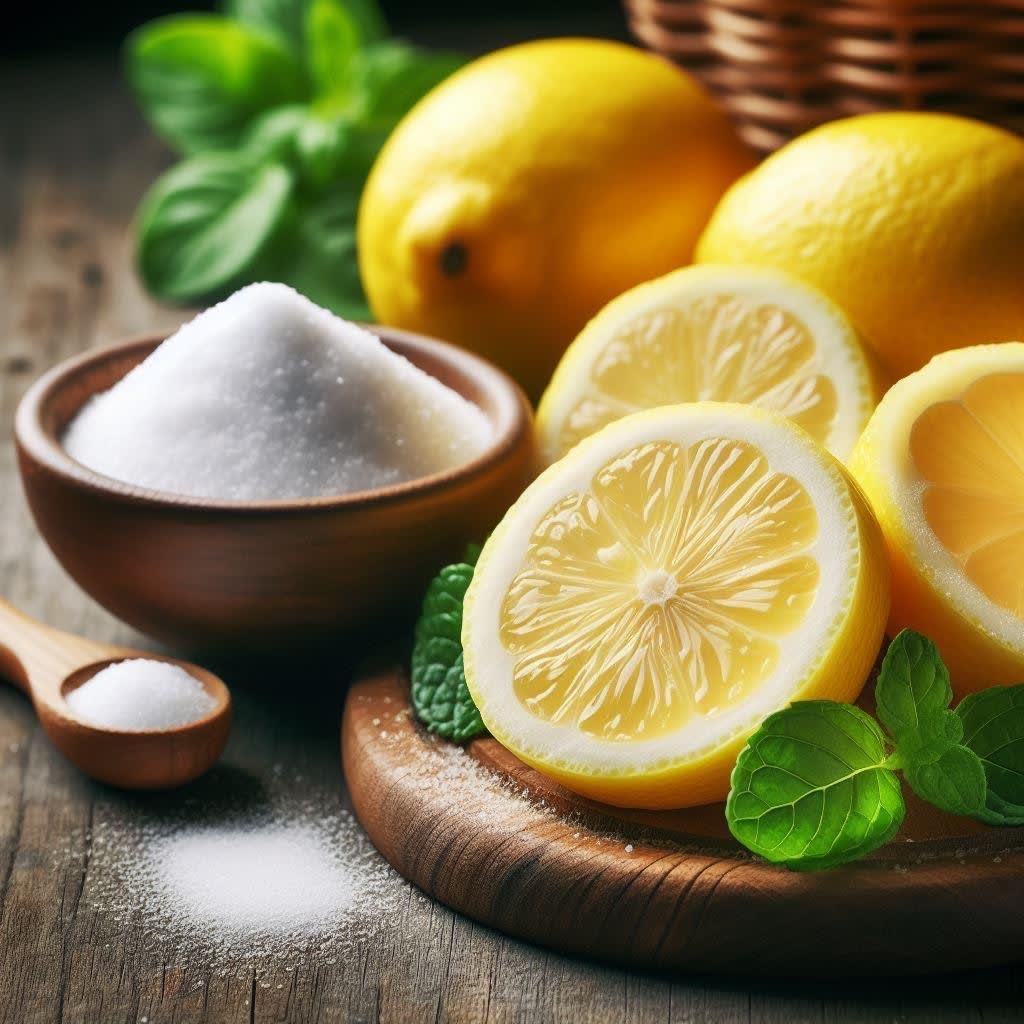cleaning with lemon and bicarb